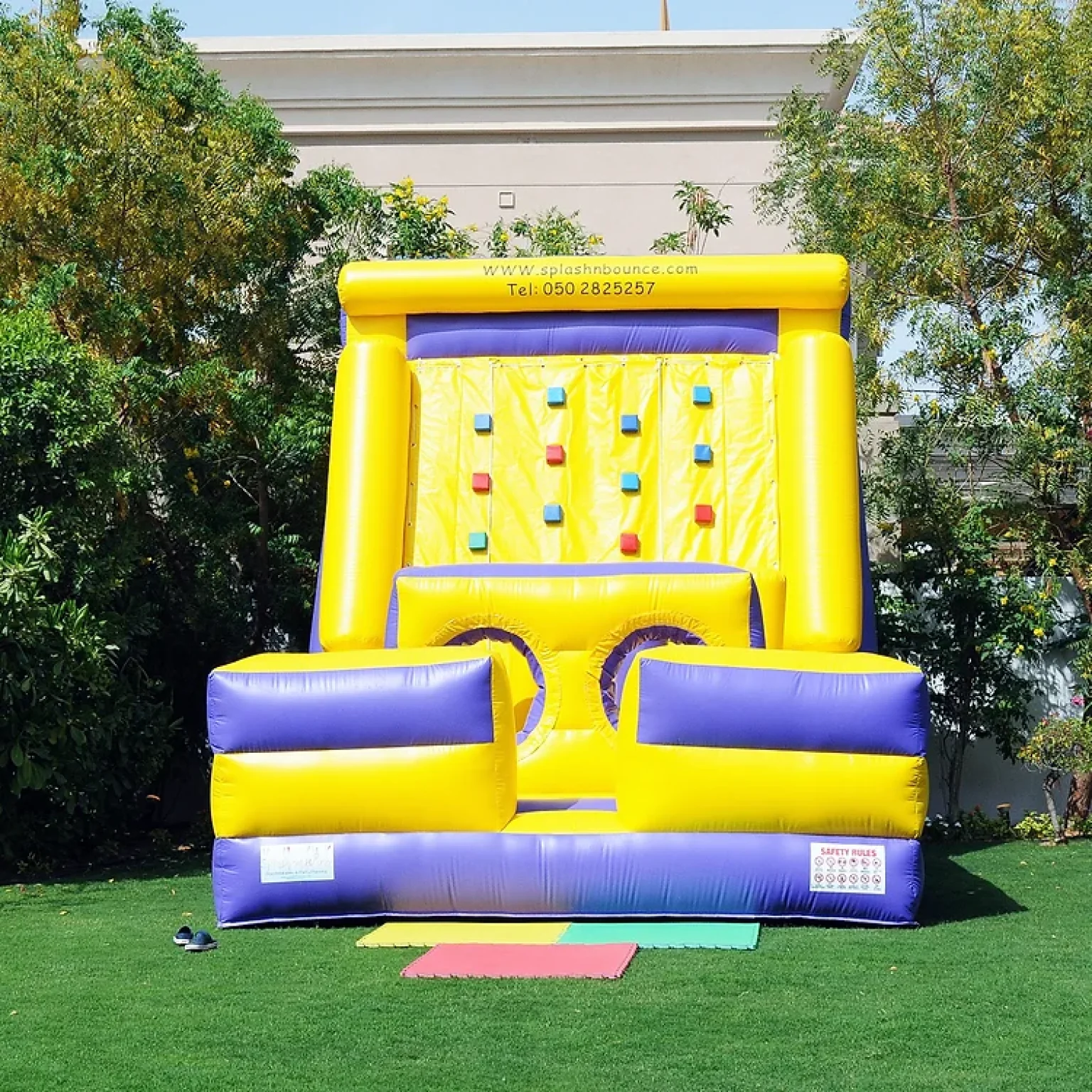 CLIMBING WALL at Splash N Bounce event management company in Dubai