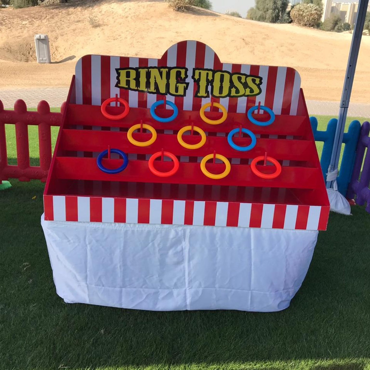Ring toss carnival game