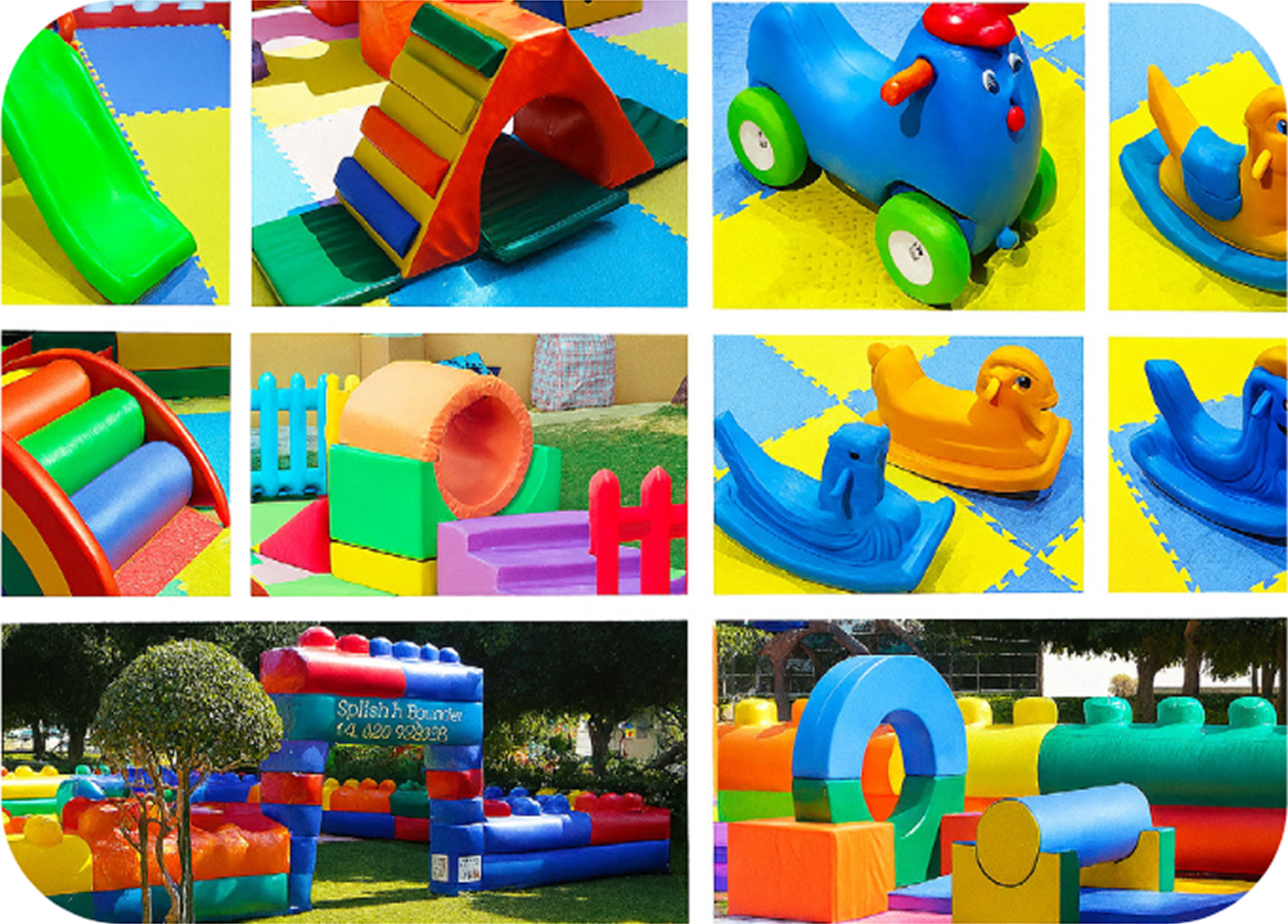 Soft Play with 8 Elements & Lego Boundary