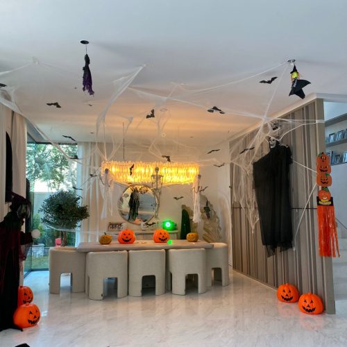 Haunted House with LED lighting
